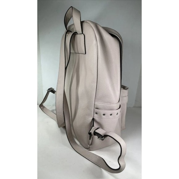 Calvin Klein Light Beige Faux Leather Backpack - Picture 7 of 15